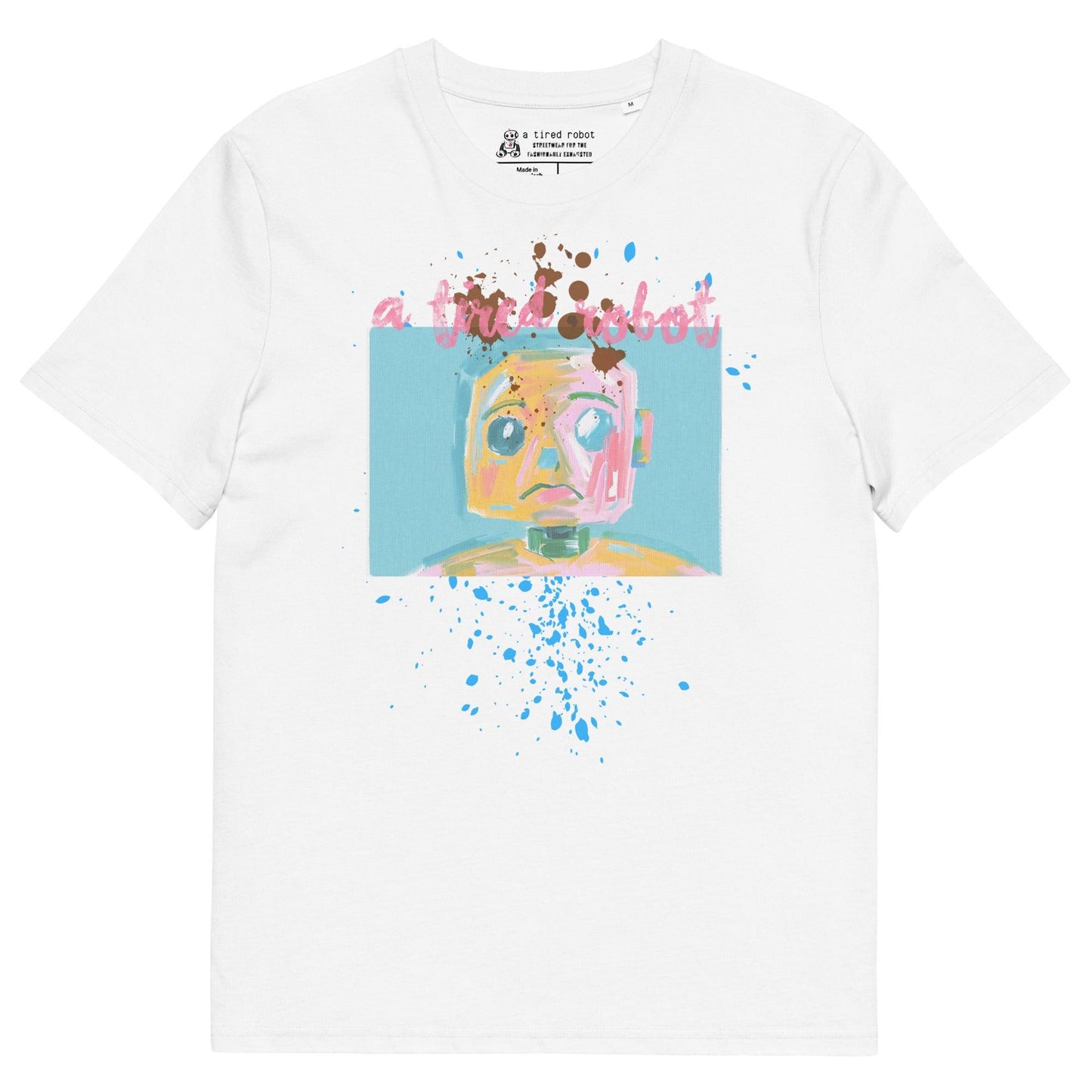 Robot Canvas Unisex Organic T-Shirt - Creative Eco-Friendly Style